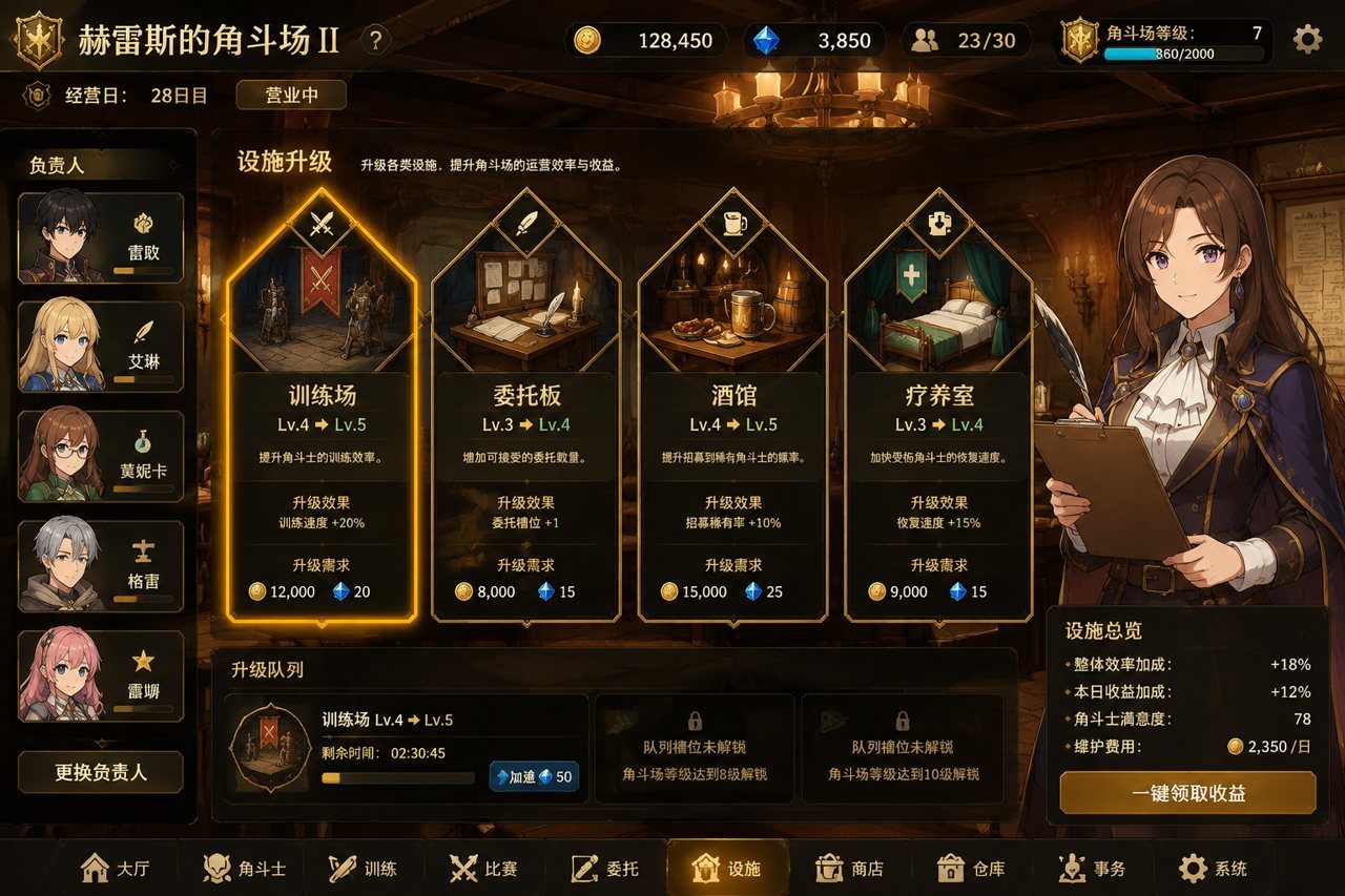 赫雷斯的角斗场Ⅱ 经营养成 内容截图 3